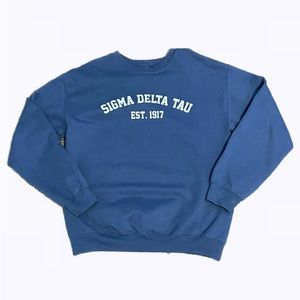 Sigma Delt Tau Blue Crewneck SDT